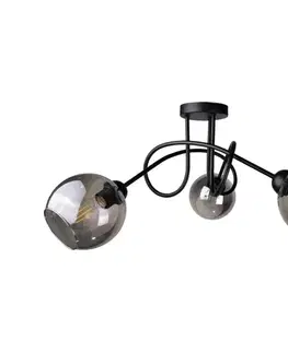 Svietidlá Keter Lighting Prisadený luster RIN 3xE27/60W/230V čierna 1274/22