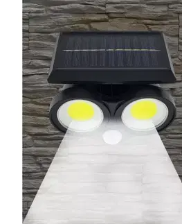 Záhradné lampy solárne Solárna nástenná lampa TR378