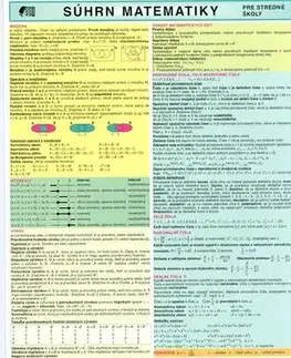 Matematika Súhrn matematiky pre SŠ A4 - Kolektív autorov