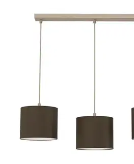 Svietidlá  Luster na lanku ARDEN 3xE27/15W/230V béžová/hnedá 4661