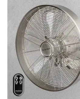 Ventilátory ZE - Nástenný látor FREEZE 50W/230V pr. 45 cm chróm + diaľkové ovládanie 98723