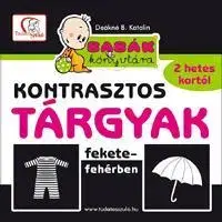 Leporelá, krabičky, puzzle knihy Babák könyvtára - Kontrasztos tárgyak fekete-fehérben - Deákné B. Katalin