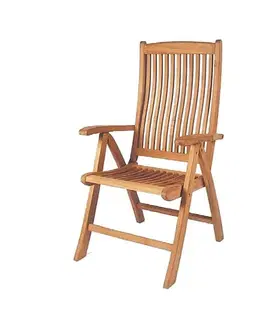 Záhradné stoličky a kreslá Záhradné polohovateľné kreslo RIVIERA (teak)