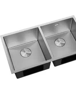 Kuchynské drezy MEXEN MEXEN - Binox oceľový drez 2-bowl 800 x 450 mm, nerez HC 6421802000-01HC