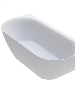 Voľne stojace vane Vaňa Lesla 168x82 konglomerát biela matná