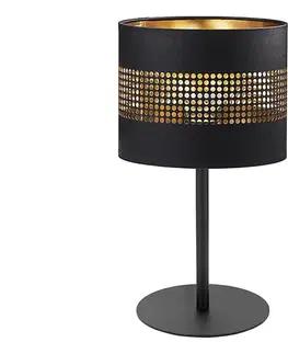 Lampy  Stolná lampa TAGO 1xE27/15W/230V čierna/zlatá 5054