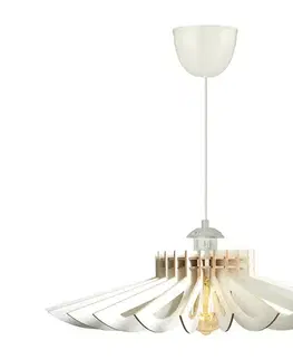 Svietidlá  Luster na lanku 1xE27/60W/230V biela pr. 52 cm 390FLH1556