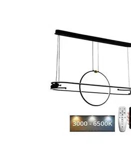 Svietidlá  LED Stmievateľný luster na lanku LED/95W/230V 3000-6500K + diaľkové ovládanie J4348/B
