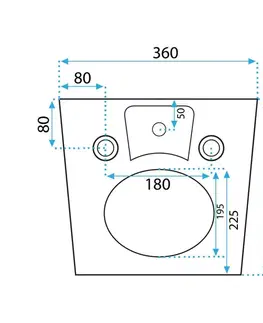 Bidety REA - Závesný bidet Carlo Mini biela REA-C2276