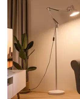 Lampy BRILAGI - Flexibilná stojacia lampa TASKER 1xE27/60W/230V 184 cm biela 004947