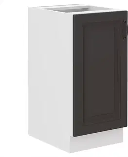 Kuchynské skrinky stojace Kuchynská skrinka STILO grafit mat/biely 40d 1f bb