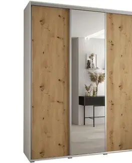 Šatníkové skrine Skriňa 45 Canaris 3 200 biela/artisan/silver