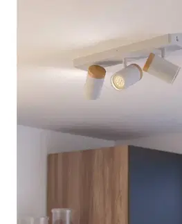 Svietidlá Eglo 300004 - Kúpeľňové bodové svietidlo CONSUMA 3xGU10/3W/230V IP44 biela/béžová 300004