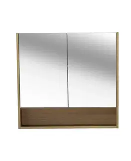 Kúpeľňový nábytok Zrkadlová skrinka Naturel Lucca 80x75 cm lamino dub LUCCA80CABD LUCCA80CABD