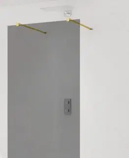 Sprchové dvere Sprchová zástena Walk-in 120 cm SAT vo farbe profilu zlatá SATBWI120KSZAVZ SATBWI120KSZAVZ