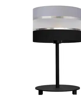 Lampy  Stolná lampa HELEN 1xE27/15W/230V čierna/šedá/strieborná B-0801/1 BK-B +GR+SL+MAT+BK