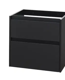 Kúpeľňový nábytok Mereo Opto, kúpeľňová skrinka 60cm, čierna CN940SN