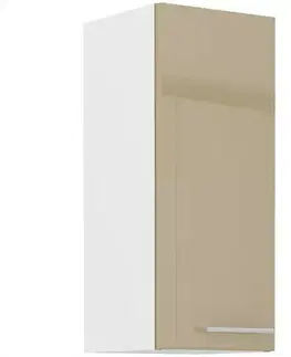 Kuchynské skrinky visiace Kuchynská skrinka Lara 30g-72 1f Mdf Cappucino lesk