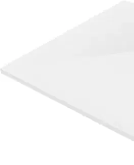 Vane MEXEN/S - Stone+ štvorcová sprchová vanička 70 x 70, biela, mriežka biela 44107070-W