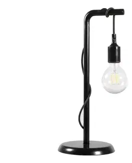 Lampy ONLI - Stolná lampa WIRE 1xE27/15W/230V 50 cm čierna 4853/LGN