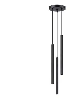 Svietidlá  SL.1341 - Luster na lanku ARCHE 3xG9/8W/230V čierna SL.1341