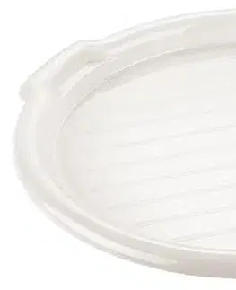 Podnosy a tácky Kinekus Podnos plastový, priemer 38cm, okrúhly, biely mix, "Vassoi", TONTARELLI