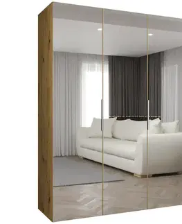 Šatníkové skrine Skriňa Marbella III 150 artisan kašmír