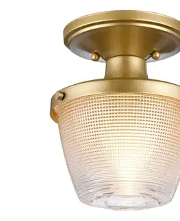 Svietidlá Elstead Quoizel QZ-DUBLIN-SF-PNBR - Kúpeľňové svietidlo DUBLIN 1xE27/40W/230V IP44 zlatá QZ-DUBLIN-SF-PNBR