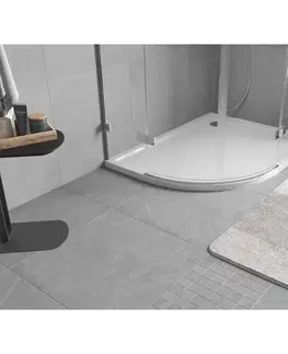 Vane MEXEN - Flow Sprchová vanička štvrťkruh asymetrická slim pravá 100 x 90, biela lesk 46Q109010R