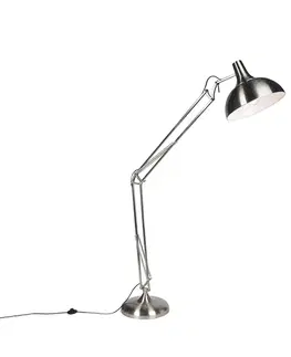 Stojace lampy Inteligentná stojaca lampa oceľ vrátane Wifi A60 - Hobby