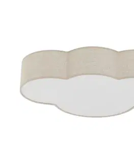 Svietidlá BRILAGI - Detské stropné svietidlo NIMBUS 4xE27/15W/230V 46x63 cm béžová 11232