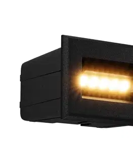 LED osvetlenie Maytoni O045SL-L3B3K-LED Vonkajšie vstavané svietidlo BOSCA LED/3W/230V IP65 čierna O045SL-L3B3K