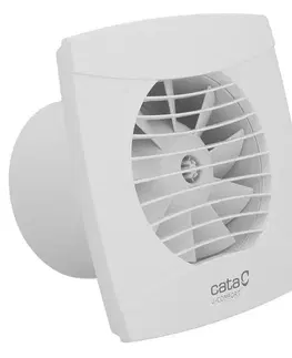 Príslušenstvo k batériám CATA - UC-12 TH kúpeľňový ventilátor axiálny s automatom, 12W, potrubie 120, biela 01300200
