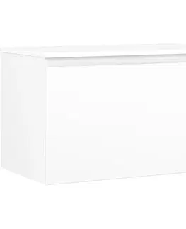 Kúpeľňový nábytok MEXEN/S - Orio kúpeľňová skrinka pod umývadlo 80 cm s doskou, 1 šuplík, biela mat 91A10-08047-1-BFC01