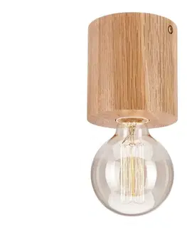 Svietidlá  Stropné svietidlo OAK 1xE27/60W/230V dub pr. 10,5 cm LD 1.8
