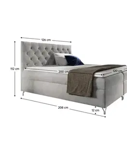 Boxspring Boxspringová posteľ GUINEVRA 1 Tempo Kondela