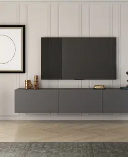 TV stolíky RANK závesný TV stolík, antracit