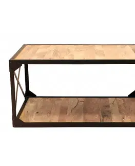 Konferenčné stolíky Konferenčný stolík Gita 90x45x60 indický masív mango