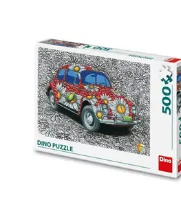 500 dielikov Dino Puzzle Maľovaný VW 500 Dino