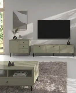 TV stolíky ArtLemp TV stolík YEDDO RTV 3K | eukalyptus