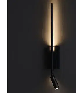 Svietidlá  LED nástenné svietidlo TORCH LED/6W/230V + LED/3W čierna ML1566