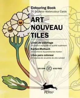 Hobby - ostatné Art Nouveau Tiles Coloring book - Roojen van Pepin