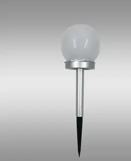 Solárne dekoračné lampy Solárna lampa GUĽA 10CM SILVER EKO0611