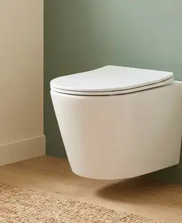 Záchody Wc závesné SAT Infinitio vrátane dosky softclose, zadný odpad SATINF010RREXP SATINF010RREXP