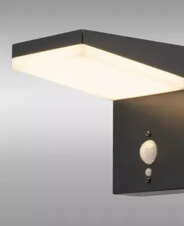Vonkajšie moderné svietidlá Nástenná Lampa snímač pohybu 46822 Black K1
