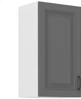 Kuchynské skrinky visiace Kuchynská skrinka Stilo dustgrey/biely 40g/72 1f