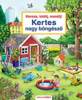 Leporelá, krabičky, puzzle knihy Keress, találj, mesélj! Kertes nagy böngésző - Susanne Gernhäuser