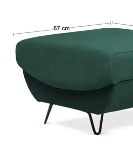 Taburetky NABBI Salma taburetka tmavozelená