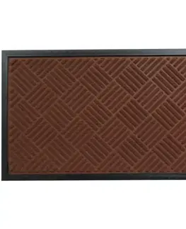 Koberce Rohožka reliéfna hnedá premium 45x75 Cmrb45750