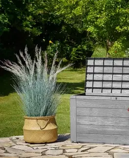 Záhradné úložné boxy Záhradný úložný box D8981 sivá Dekorhome